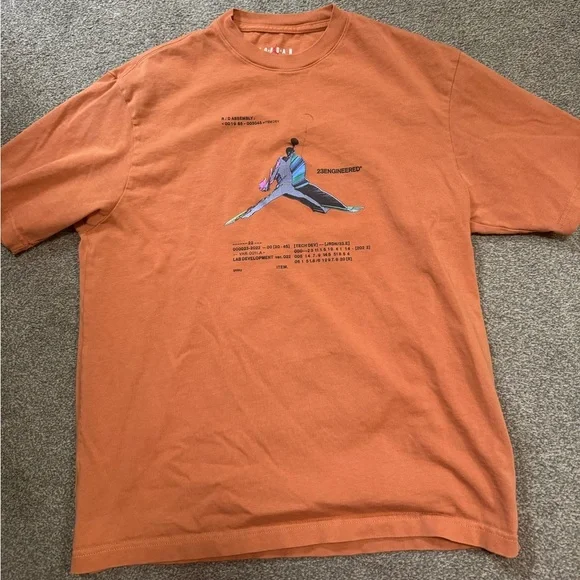 JORDAN MEN 23 ENGINEERED TEE (RUST OXIDE) SIZE MEDIUM - Picture 7 of 7